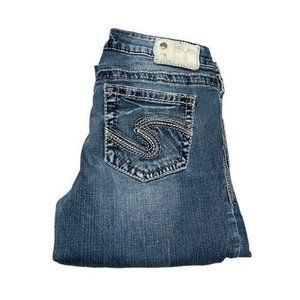 Silver Jeans Aiko Mid Slim Boot Womens Tag Size‎ 28 x 31L Long  Blue